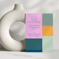 Joli rose rose géométrique Baby shower unique