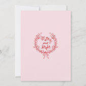 Invitation Joli rouge biscuit cocktail de noël doodé (Dos)