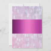 Invitation Joli ruban rose (Dos)