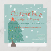 Invitation Joli sapin de Noël | Noël (Devant / Derrière)