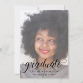 Invitation Joli Script Blush Pink Photo Party (Devant)