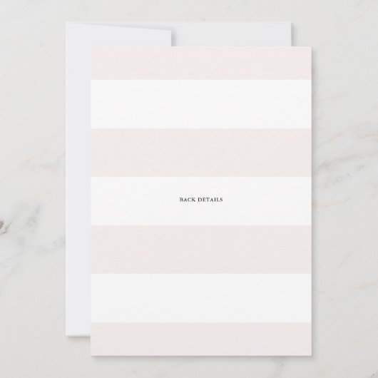 Invitation Joli Script rose Douche virtuelle | FÊTE DES MARIÉ (Dos)