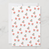 Invitation Joli Snowman Hiver Onederland Anniversaire (Dos)