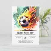 Invitation Joli Soccer Enfants's Printable Anniversaire (Debout devant)