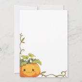 Invitation Joli sourire Citrouille Terrain 1er anniversaire (Dos)