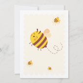 Invitation Joli thème d'abeille à miel pour un 5ème anniversa (Dos)