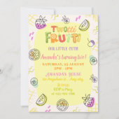 Invitation Joli Twotti Frutti coloré 2e anniversaire (Devant)