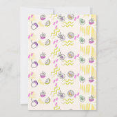 Invitation Joli Twotti Frutti coloré 2e anniversaire (Dos)