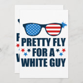 Invitation Joli Voler Pour Un Blanc (Devant / Derrière)