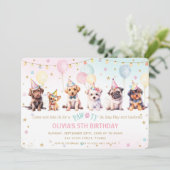 Invitation Jolie adorable Chien Chien Chien Chien Chien Chien (Debout devant)