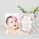 Invitation Jolie Alice au pays des merveilles 1er anniversair (Debout devant)