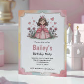 Invitation Jolie Anniversaire Princesse de Conte de Fées