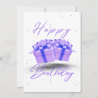 Invitation Jolie Anniversaire Violet