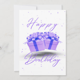 Invitation Jolie Anniversaire Violet