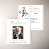 Invitation Jolie aquarelle Colibri Célébration de la vie