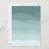 Invitation Jolie aquarelle Oh Baby shower garçon (Dos)