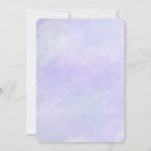 Invitation Jolie aquarelle violette (Dos)
