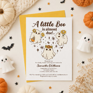 Invitation Jolie automne, un petit boo est presque là Baby Sh