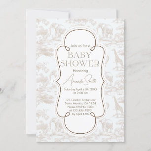 Invitation Jolie Baby shower dans le style de la Chinoiserie