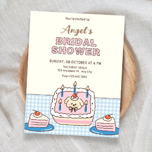 Invitation Jolie baby shower gâteau de mariage