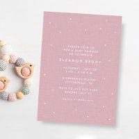 Jolie baby shower rose aux pois pour nouveau-né