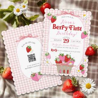 Invitation Jolie Baie Premier Anniversaire Fille 1ère Fête