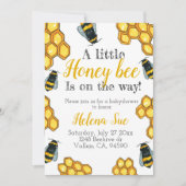Invitation Jolie bee bee babyshower (Devant)