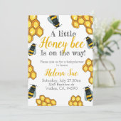 Invitation Jolie bee bee babyshower (Debout devant)