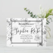 Invitation Jolie Boho aquarelle Fleur sauvage Fête des mariée (Debout devant)