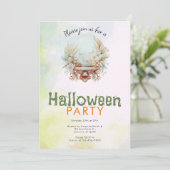 Invitation Jolie Boho Crystal Ball Halloween Party (Debout devant)