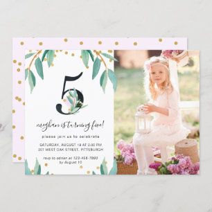 Invitation Jolie Botanique 5e Anniversaire Photo