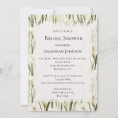 Invitation Jolie Calla Lilly Fête des mariées florale (Devant)