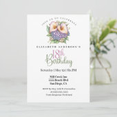 Invitation Jolie calla pastel pour 18 ans (Debout devant)
