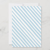 Invitation Jolie chouette bleue éclosion bébé garçon douche I (Dos)