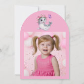 Invitation Jolie couleur florale Lion de mer Anniversaire de  (Dos)