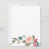 Invitation Jolie couronne et mignons oiseaux fête d'anniversa (Dos)