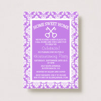 Jolie Damask Violet Maison Douce Maison Pendaison