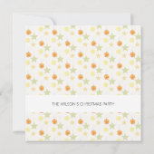 Invitation Jolie Décoration De Vacances Citron Et Oranges (Dos)