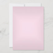 Invitation Jolie dentelle et poitrine rose Douche nuptiale In (Dos)