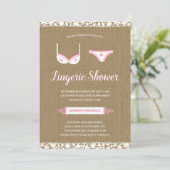 Invitation Jolie dentelle| Lingerie Fête de l'mariée Invitati (Debout devant)