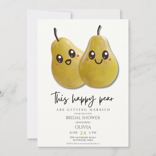 Invitation Jolie douche nuptiale (Devant)