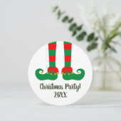 Invitation Jolie elfe de Noël Fête (Debout devant)