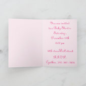 Invitation jolie en rose (Intérieur)