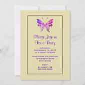 Invitation Jolie Fancy Butterfly Générique Multicolore (Devant)
