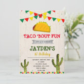 Invitation Jolie fête d'anniversaire (Debout devant)