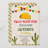 Invitation Jolie fête d'anniversaire (Devant / Derrière)