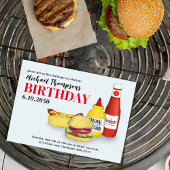 Invitation Jolie fête d'anniversaire BBQ d'été personnalisé