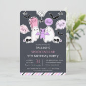 Invitation Jolie fête d'anniversaire de la petite fille d'Hal (Debout devant)