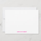 Invitation Jolie fête d'anniversaire de princesse (Dos)