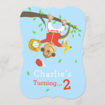 Jolie fête d'anniversaire des singes de baseball